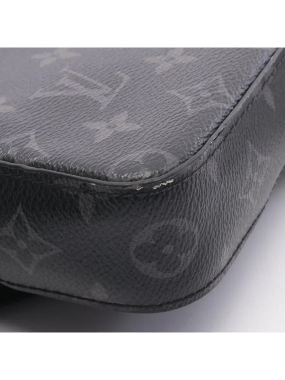 Louis Vuitton Shoulder Bag Trio Messenger Monogram Eclipse Canvas Leather